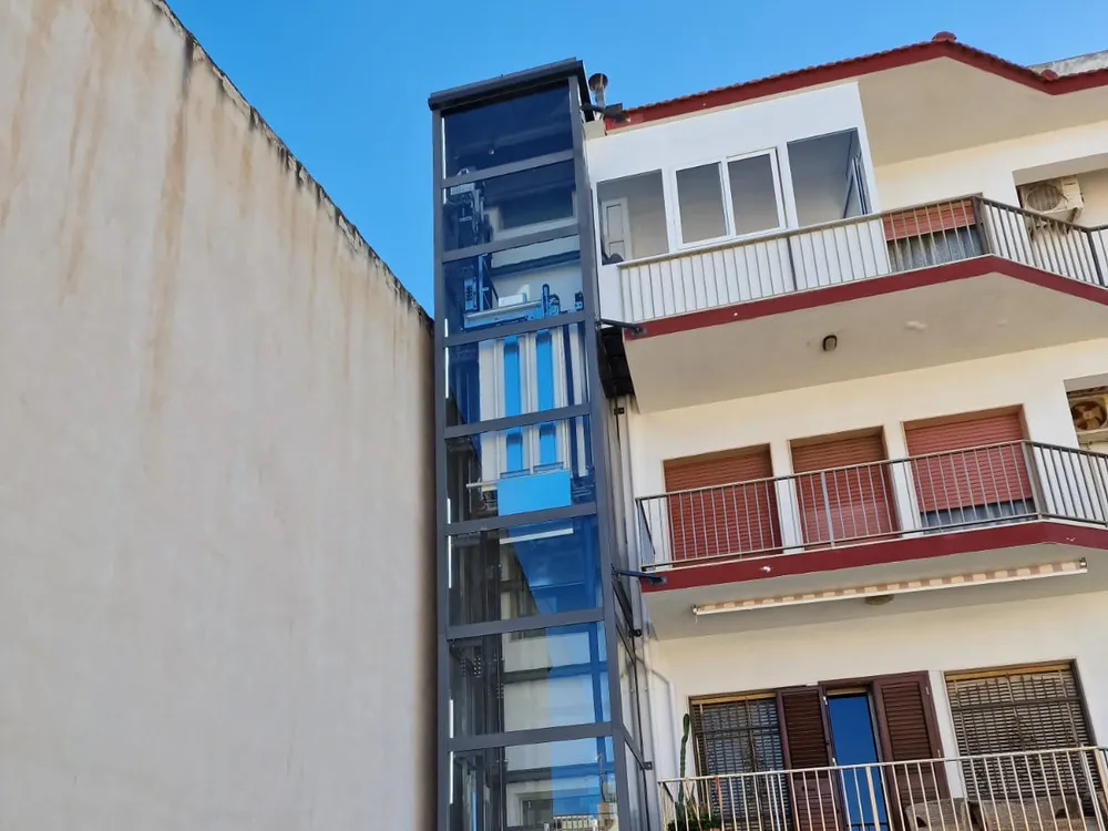 Installazione di un ascensore esterno in provincia di Ragusa